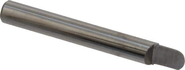 Accupro - 3/16" Shank Diam, 1-1/2" OAL, 3/16" Cut Diam, Ball Engraving Cutter - 1/4" LOC, 1 Flute, Right Hand Cut, Micrograin Solid Carbide, Uncoated - Exact Tool & Supply