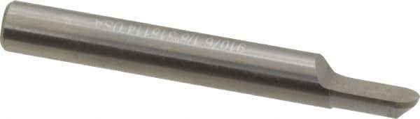 Accupro - 1/4" Shank Diam, 2" OAL, 1/4" Cut Diam, Ball Engraving Cutter - 3/8" LOC, 1 Flute, Right Hand Cut, Micrograin Solid Carbide, Uncoated - Exact Tool & Supply