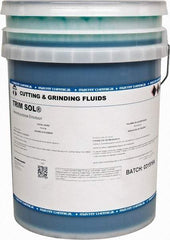 Master Fluid Solutions - Trim SOL, 5 Gal Pail Cutting & Grinding Fluid - Water Soluble, For Grinding, Turning - Exact Tool & Supply