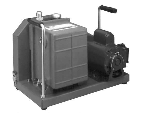 Welch Vacuum - 1 hp Rotary Vane Vaccum Pump - 115/230 Volts, 10.6 CFM, 20" Long x 14.1" Wide x 15.4" High - Exact Tool & Supply