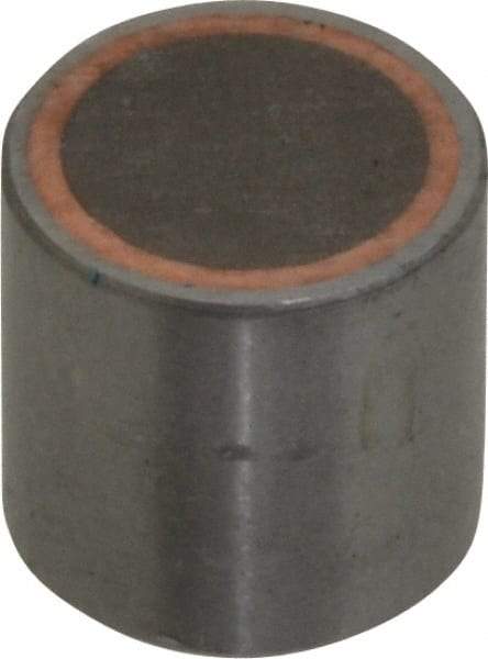 Mag-Mate - 10-32 Thread, 1/2" Diam, 1/2" High, 8 Lb Average Pull Force, Neodymium Rare Earth Pot Magnet - 0.15" Deep Tapped Hole, Steel Pot, Uninsulated - Exact Tool & Supply