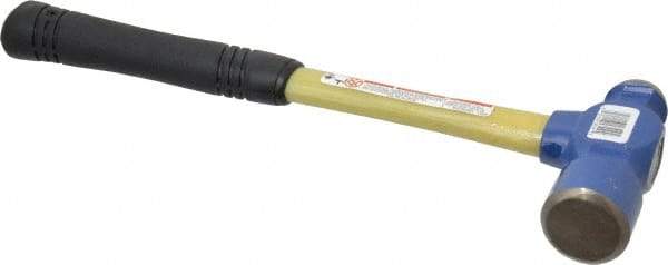 Vaughan Bushnell - 2 Lb Head Ball Pein Hammer - Fiberglass Handle, 15" OAL, Fiberglass with Cushion Grip - Exact Tool & Supply