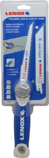 Lenox - 6" Bi-Metal Blade Folding Saw - Aluminum Handle - Exact Tool & Supply