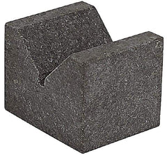 SPI - 90° Angle, Black Granite V-Block - 6" Long x 6" Wide x 6" High, Sold as Matched Pair - Exact Tool & Supply