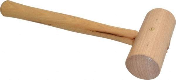 Garland - 1-1/4 Lb Head Wooden Mallet - 13-1/2" Long Wood Handle - Exact Tool & Supply