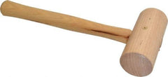 Garland - 1-1/4 Lb Head Wooden Mallet - 13-1/2" Long Wood Handle - Exact Tool & Supply