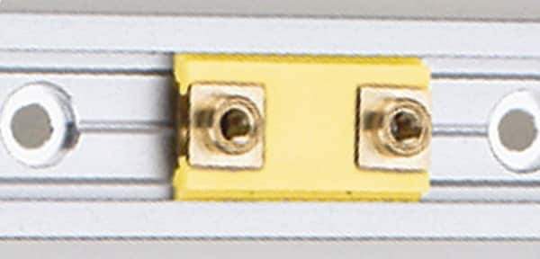Igus - 1,500mm OAL x 17mm Overall Width x Self Lubricated Linear Guide Systems - 60mm Between Holes - Exact Tool & Supply