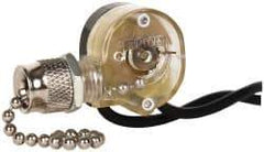 Pass & Seymour - 1 Pole Canopy Pull Appliance Switch - 6 Amps at 125 Volts, 3 Amps at 250 Volts, On-Off Sequence - Exact Tool & Supply