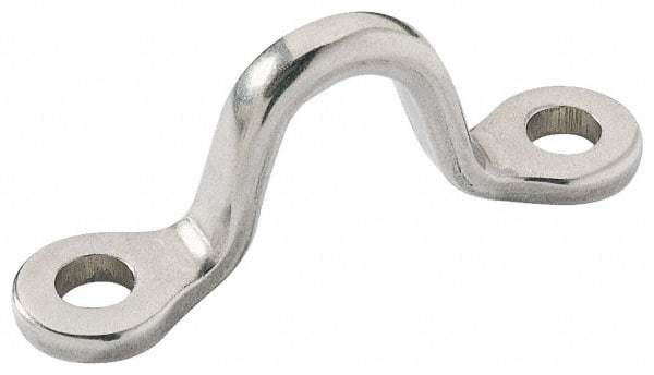 Ronstan - 11/16" Rope Guide/Eye Strap - 2-3/8" Between Centers, 316 Stainless Steel, Electropolished - Exact Tool & Supply