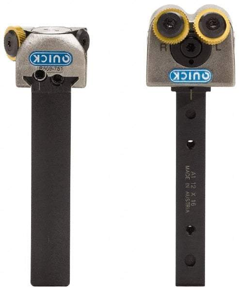 Value Collection - 3 to 50mm Capacity, 32mm Wide x 3-1/8 Inch Long Shank, Cut Knurler - 2 Knurls Required, Series A1 - Exact Tool & Supply