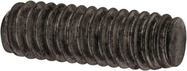 Value Collection - #8-32 1/2" OAL Fully Threaded Stud - Carbon Steel, Plain Finish - Exact Tool & Supply