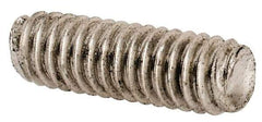 Value Collection - #8-32 1/2" OAL Fully Threaded Stud - Stainless Steel, Plain Finish - Exact Tool & Supply