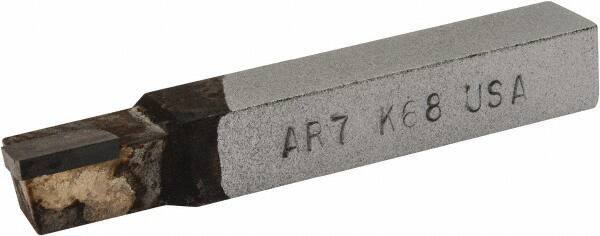 Made in USA - 7/16 x 7/16" Shank, Square Shoulder Turning Single Point Tool Bit - AR-7, Grade K68 - Exact Tool & Supply