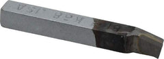 Made in USA - 1/4 x 1/4" Shank, Lead Angle Turning Single Point Tool Bit - BR-4, Grade K68 - Exact Tool & Supply