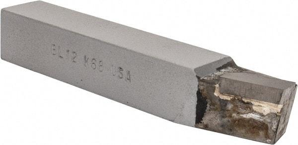 Made in USA - 3/4 x 3/4" Shank, Lead Angle Turning Single Point Tool Bit - BL-12, Grade K68 - Exact Tool & Supply