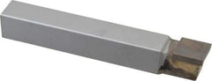 Made in USA - 1/2 x 1/2" Shank, Square Nose Single Point Tool Bit - C-8, Grade K68 - Exact Tool & Supply