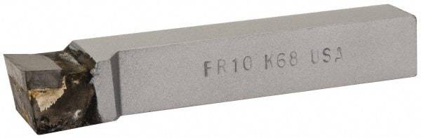 Made in USA - 5/8 x 5/8" Shank, Offset End Cutting Single Point Tool Bit - FR-10, Grade K68 - Exact Tool & Supply