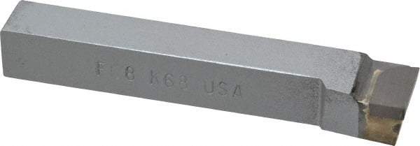 Made in USA - 1/2 x 1/2" Shank, Offset End Cutting Single Point Tool Bit - FL-8, Grade K68 - Exact Tool & Supply