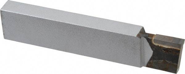 Made in USA - 1 x 1/2" Shank, Cutoff & Grooving Single Point Tool Bit - CT-121(444), Grade K68 - Exact Tool & Supply