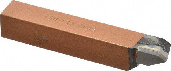 Made in USA - 3/4 x 3/4" Shank, Offset Threading Single Point Tool Bit - ER-12, Grade K21 - Exact Tool & Supply