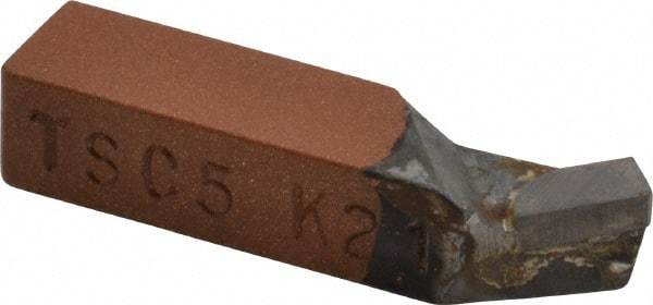 Made in USA - 5/16 x 5/16" Shank, Square Shank Boring Single Point Tool Bit - TSC-5, Grade K21 - Exact Tool & Supply
