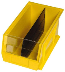 Quantum Storage - 6.8" Wide x 2.8" High, Black Bin Divider - Use with Quantum Storage Systems - QUS 220CON - Exact Tool & Supply