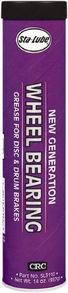 CRC - 14 oz Cartridge Lithium Complex Gel Paste Grease - Amber, Nonflammable, 325°F Max Temp, NLGIG 2, - Exact Tool & Supply