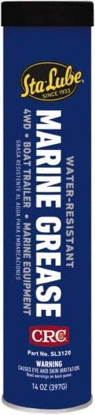 CRC - 14 oz Cartridge Aluminum Complex Gel Paste Grease - Blue, Nonflammable, 325°F Max Temp, NLGIG 2, - Exact Tool & Supply