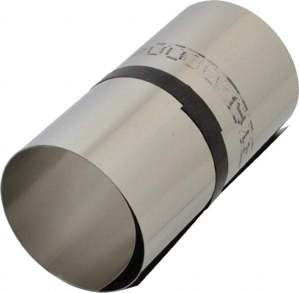 Made in USA - 1 Piece, 50 Inch Long x 6 Inch Wide x 0.004 Inch Thick, Roll Shim Stock - Stainless Steel - Exact Tool & Supply