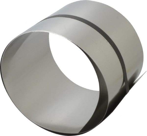 Made in USA - 1 Piece, 50 Inch Long x 6 Inch Wide x 0.02 Inch Thick, Roll Shim Stock - Stainless Steel - Exact Tool & Supply