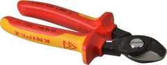 Knipex - 6-1/2" OAL, 1 AWG Capacity, Insulated Cable Cutter Pliers - Standard Head - Exact Tool & Supply