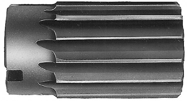 Interstate - 3-9/16" Reamer Diam, Straight Flute Shell Reamer - Exact Tool & Supply