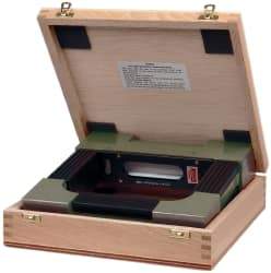 SPI - 8" Long, 0.0005" Graduation Sensitivity per 10", 2 Vials, Square Inspection Block Level - Cast Iron, 0.00025" Base Flatness, 1-9/16" Wide x 8" High - Exact Tool & Supply