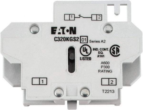 Eaton Cutler-Hammer - Starter Auxiliary Contact - For Use with 10-60A Contactors - Exact Tool & Supply