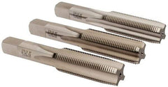 Hertel - 3/4-16 UNF, 4 Flute, Bottoming, Plug & Taper, Bright Finish, High Speed Steel Tap Set - 4-1/4" OAL, 2B/3B Class of Fit - Exact Tool & Supply