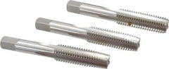 Hertel - M14x2.00 Metric Coarse, 4 Flute, Bottoming, Plug & Taper, Bright Finish, High Speed Steel Tap Set - 3-19/32" OAL, 6H Class of Fit - Exact Tool & Supply