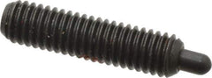 Gibraltar - 10-32, 3/4" Thread Length, 1/8" Plunger Projection, Steel Threaded Spring Plunger - 0.092" Max Plunger Diam, 3/4" Plunger Length, 2.9 Lb Init End Force, 11.1 Lb Final End Force, 1/16" Hex - Exact Tool & Supply
