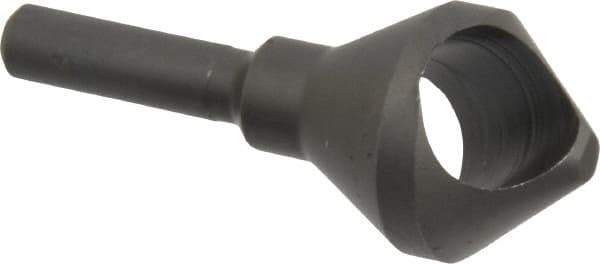 Weldon - 13/16" Head Diam, 1/4" Shank Diam, 82° High Speed Steel Countersink - Bright Finish, 2-1/16" OAL, Single End, Straight Shank, Right Hand Cut - Exact Tool & Supply