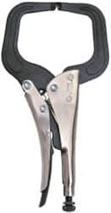 Proto - 11" OAL C-Clamp Locking Pliers - 15/32" Jaw Width, 3-45/64" Jaw Depth, Steel Handle - Exact Tool & Supply