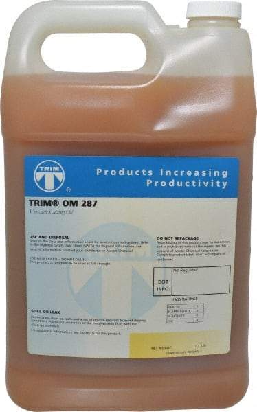 Master Fluid Solutions - Trim OM 287, 1 Gal Bottle Cutting Fluid - Straight Oil, For Machining - Exact Tool & Supply
