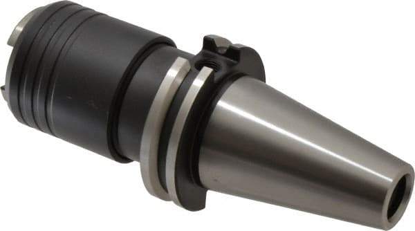 Bilz - CAT40 Taper Shank Rigid Tapping Adapter - 1/4 to 7/8" Tap Capacity, 3.5" Projection, Size 2 Adapter, Quick Change, Through Coolant - Exact Tool & Supply