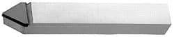 Interstate - 1 x 1" Shank, Pointed Nose Single Point Tool Bit - D-16, Grade C2 - Exact Tool & Supply