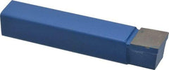 Interstate - 3/4 x 3/4" Shank, Square Nose Single Point Tool Bit - C-12, Grade C6 - Exact Tool & Supply