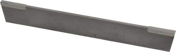 Made in USA - 1/8 Inch Wide x 11/16 Inch High x 5 Inch Long, Parallel Blade, Cutoff Blade - Micrograin Grade, Bright Finish - Exact Tool & Supply