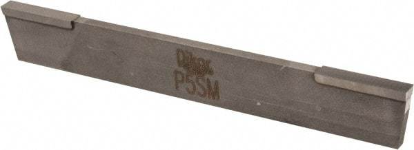 Made in USA - 3/16 Inch Wide x 11/16 Inch High x 5 Inch Long, Parallel Blade, Cutoff Blade - Micrograin Grade, Bright Finish - Exact Tool & Supply