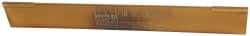 Made in USA - 1/16 Inch Wide x 1/2 Inch High x 4-1/2 Inch Long, Parallel Blade, Cutoff Blade - Micrograin Grade, TiN Coated - Exact Tool & Supply