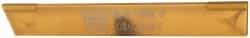 Made in USA - 3/32 Inch Wide x 11/16 Inch High x 5 Inch Long, Parallel Blade, Cutoff Blade - Micrograin Grade, TiN Coated - Exact Tool & Supply