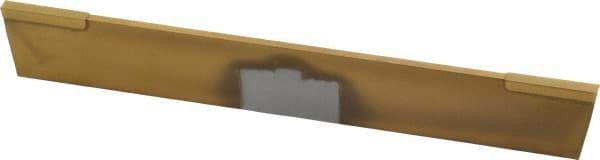 Made in USA - 1/8 Inch Wide x 11/16 Inch High x 5 Inch Long, Parallel Blade, Cutoff Blade - Micrograin Grade, TiN Coated - Exact Tool & Supply