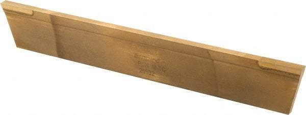 Made in USA - 5/32 Inch Wide x 7/8 Inch High x 6 Inch Long, Parallel Blade, Cutoff Blade - Micrograin Grade, TiN Coated - Exact Tool & Supply
