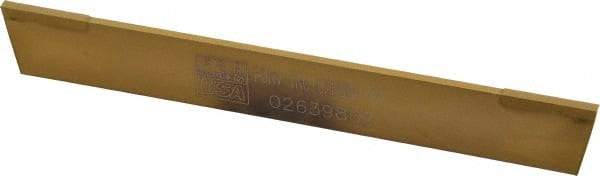 Empire - 3/32 Inch Wide x 11/16 Inch High x 5 Inch Long, Parallel Blade, Cutoff Blade - C6 Grade, TiN Coated - Exact Tool & Supply